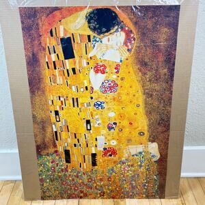 Gustav Kilmt The Kiss Painting Art Poster 24" x 36"